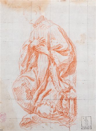 Attribuito a Pierre Subleyras (Saint-Gilles 1699 – Roma 1749) - Figura di sacerdote inginocchiato
