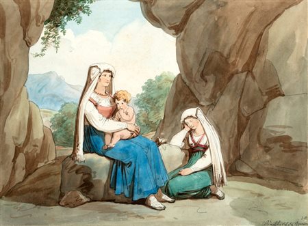 Bartolomeo Pinelli (Roma 1781-1835)  - "Ciociare dello Stato Romano"; e "Macellaro di Roma"