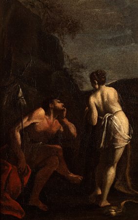 Scuola bolognese, secolo XVIII, nei modi di Giuseppe Maria Crespi - Ercole e Onfale