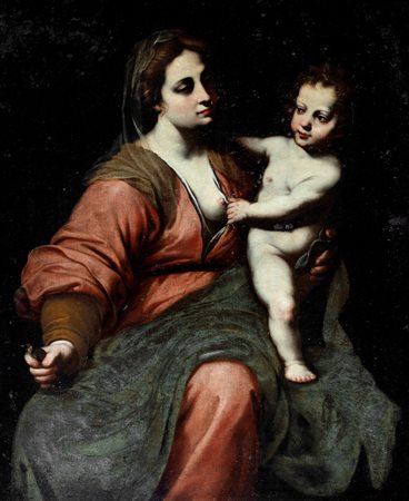 Scuola toscana, prima metà del secolo XVII - Madonna con Bambino