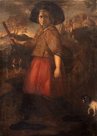 Scuola lombarda, prima metà del secolo XVII - Giovane pellegrino