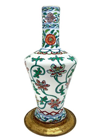 Vaso in porcellana per bile, Cina, periodo del regno dell'imperatore Yongzheng della dinastia Qing (1723 - 1735).  Porce