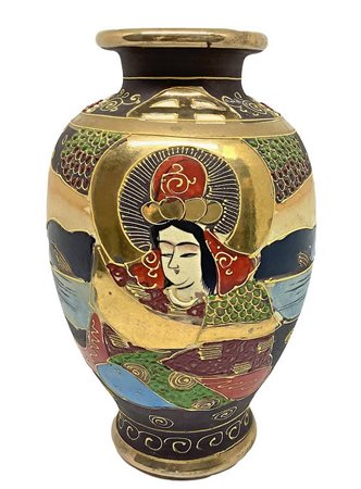 Vaso Satzuma. H cm 17