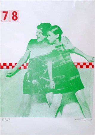 BERTINI GIANNI Pisa (Pi) 1922 Senza titolo 1968 Litografia a colori es....