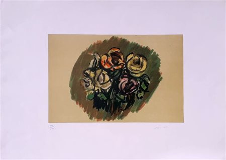 MORLOTTI ENNIO Lecco (Lc) 1910 Senza titolo Litografia a colori es. XIV/XXX...