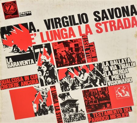A. Virgilio Savona E' LUNGA LA STRADA LP 33 giri, Vedette Records per la...