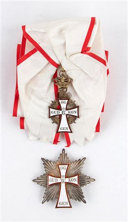 Danimarca, Ordine del Daneborg, set di Gran Croce, epoca Federico IX, 1947-1972