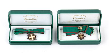 Italia, Repubblica, due miniature
