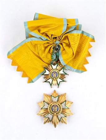 Iran, Ordine della Corona, set di Gran Croce