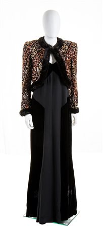 MILA SCHÖN ALTA MODA, ABITO DA SERA E BOLERO, Autunno / Inverno 1983-1984