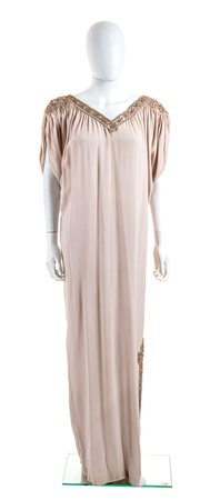 MILA SCHÖN ALTA MODA, ABITO DA SERA IN CREPE DI SETA, Anni ‘80