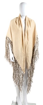 HERMES (ATTRIBUITO), GRANDE SCIALLE IN LANA E CASHMERE, Anni ‘80