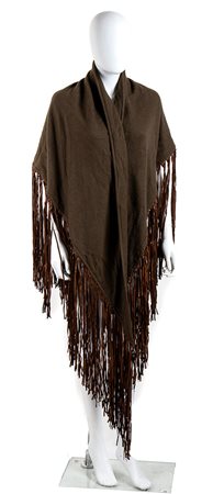 HERMES, GRANDE SCIALLE IN LANA E CASHMERE, Anni ‘80