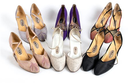 SACCHETTI, LOTTO DI SEI PAIA DI SCARPE, Anni ‘80 / Anni ‘90