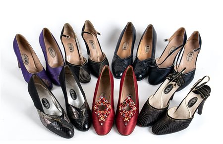 SACCHETI, LOTTO DI 7 PAIA DI SCARPE, Anni ‘80 / Anni ‘90