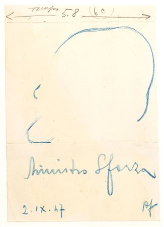 FANFANI, Amintore - Vignette e disegni - anni '40 - (Pieve Santo Stefano, 6 febbraio 1908 – Roma, 20 novembre 1999)