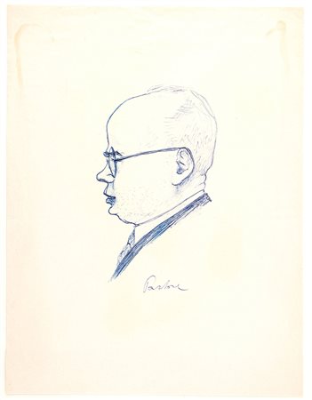 FANFANI, Amintore - Vignette e disegni - anni '40 - (Pieve Santo Stefano, 6 febbraio 1908 – Roma, 20 novembre 1999)