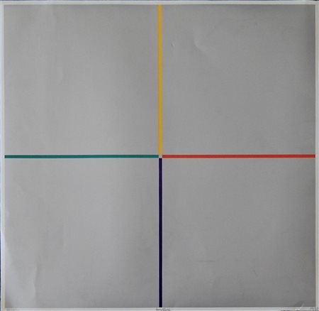 Jorrit Tornquist SENZA TITOLO Serigrafia, cm 48x48 es. 81/100 firma...