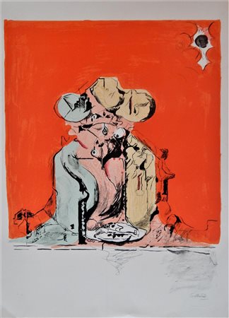 Graham Sutherland SENZA TITOLO Litografia, cm 76x56 con timbro a secco es....