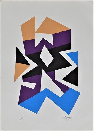 Leon Gischia SENZA TITOLO Serigrafia, cm 35x25 firma es.11/100 L'opera e'...