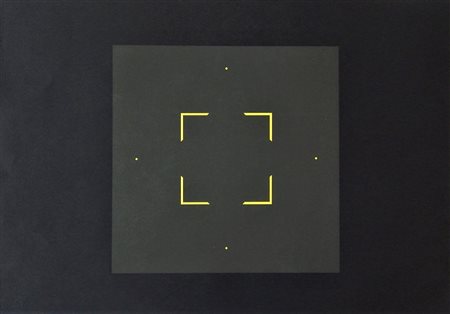 Mario Ballocco SENZA TITOLO serigrafia, cm 49,5x70 firma e data al retro...