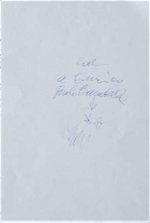 Paolo Baratella SENZA TITOLO Disegno a penna, cm 29,5x20 firma e dedica...