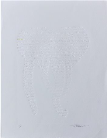 Ezio Gribaudo SENZA TITOLO calcografia, cm 60x47 firma es. 8/25