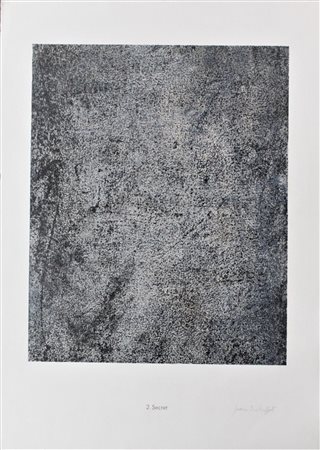 Jean Dubuffet SECRET litografia a 6 colori, cm 63x45 firma proveniente dalla...