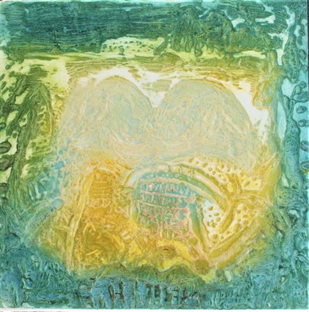 Medhat Shafik SENZA TITOLO Calcografia Acquaforte Acquatinta cm 50x50 firma...