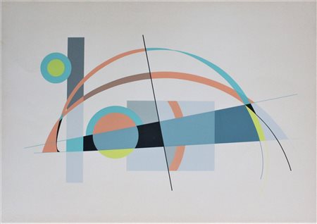 Enzo Benedetto SENZA TITOLO serigrafia, cm 69x49,5 firma al retro es. 17/100...