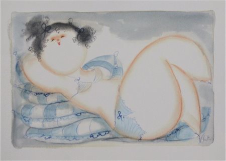 Nicola Vietti SENZA TITOLO grafica offset, cm 25x35 firma al retro