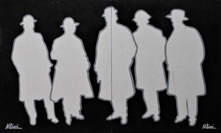 Sergio Ulivi FUTURISMO RIVISITATO dittico acrilici su mdf, cm 40x33 cad....