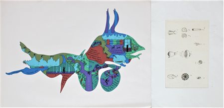 Autori vari LOTTO UNICO DI DUE GRAFICHE: Ignoto, serigrafia, cm 63x90 Autore...