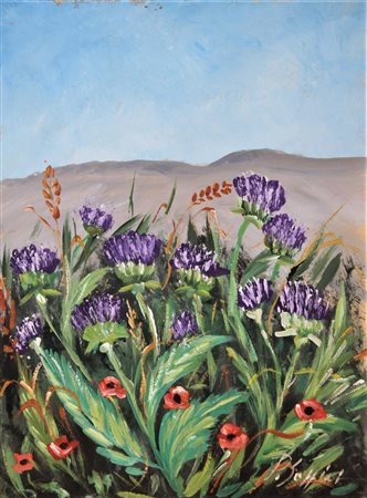 Pierpaolo Soffici SENZA TITOLO olio su cartone, cm 40x30 firma L'opera e'...