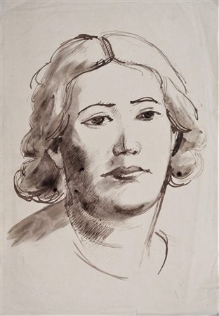 Cesare Vagarini SENZA TITOLO gouache su carta, cm 31,5x22 firma al retro...