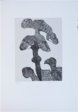 Remo Brindisi SENZA TITOLO acquaforte su carta, cm 20x14,5, su foglio cm...