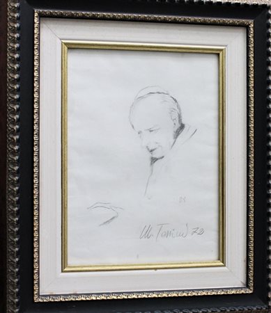 Marcello Tassini SENZA TITOLO matita su carta, cm 24x18 firma eseguito nel 1972