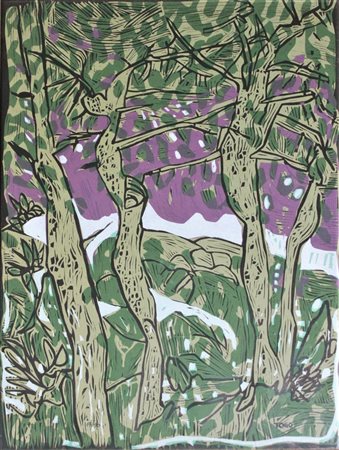 Togo SENZA TITOLO litografia, cm 70x50 firma es. 73/90