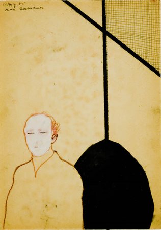 Max Neumann - Senza titolo - 2005 tecnica mista su carta cm. 29x21....