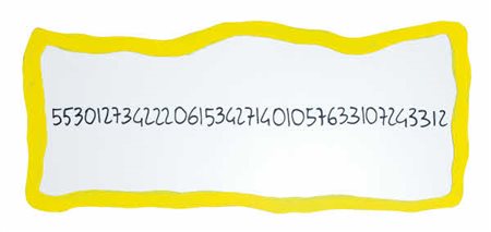 Michelangelo Pistoletto - Frattale - 1999/2000 smalto su specchio cm. 40x90...