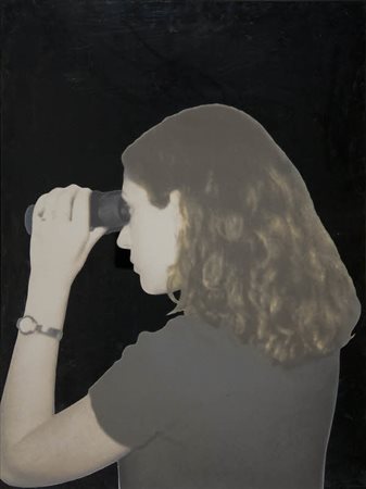 Michelangelo Pistoletto - Persona che guarda lontano - 1962/1999 - serigrafia...