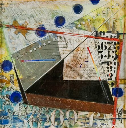 Asdrubal Colmenarez - Senza titolo - tecnica mista su carta cm. 35x35. Opera...