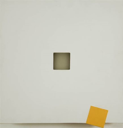 Andrea Stempfel - Senza titolo - 1993 olio su tela intavolata cm. 37x35 Firma...