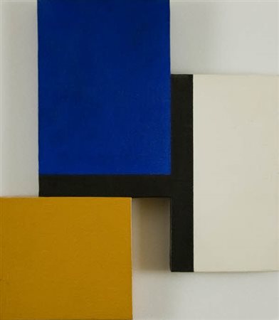 Gaudin Bolivar, Senza titolo - 1993 olio su tela intavolata cm. 35x31 Firma...