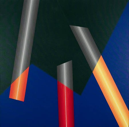 Horacio Garcia Rossi - Couleur Lumière - Khaos programme - 2007 acrilico su...