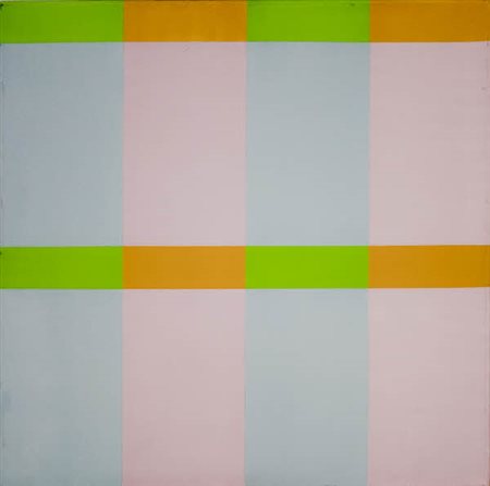 Jorrit Tornquist - Senza titolo - 1969 acrilico su tela cm. 55x55 Firma sul...