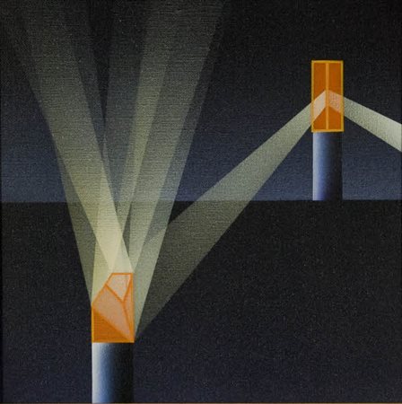 Julio Le Parc - Modulation 1003 - 1988 acrilico su tela cm. 30x30 Firma sul...