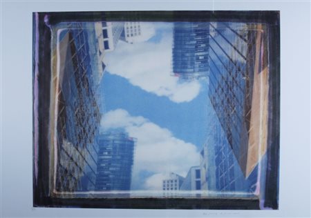 GALIMBERTI MAURIZIO (Como 1956) "In the sky?" Pigmenti su cartoncino cm. H:...