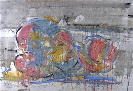 FORGIOLI ATTILIO (Salò 1933) "Frutti" 2009/2010 Olio su tela cm. H: 58.00 L:...