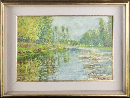 GIUSEPPE SACHERI<BR>Genova 1863 - 1950 Pianfei (CN)<BR>"Paesaggio"